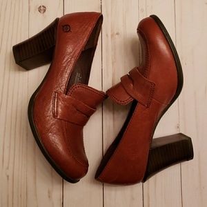 Womens Leather Born Penny Loafers